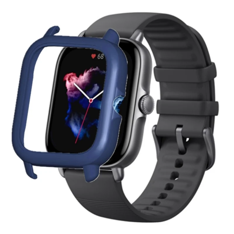 Huami Amazfit GTS3 Protective Cover Frame Hard Hollow Watch Case - Black+White