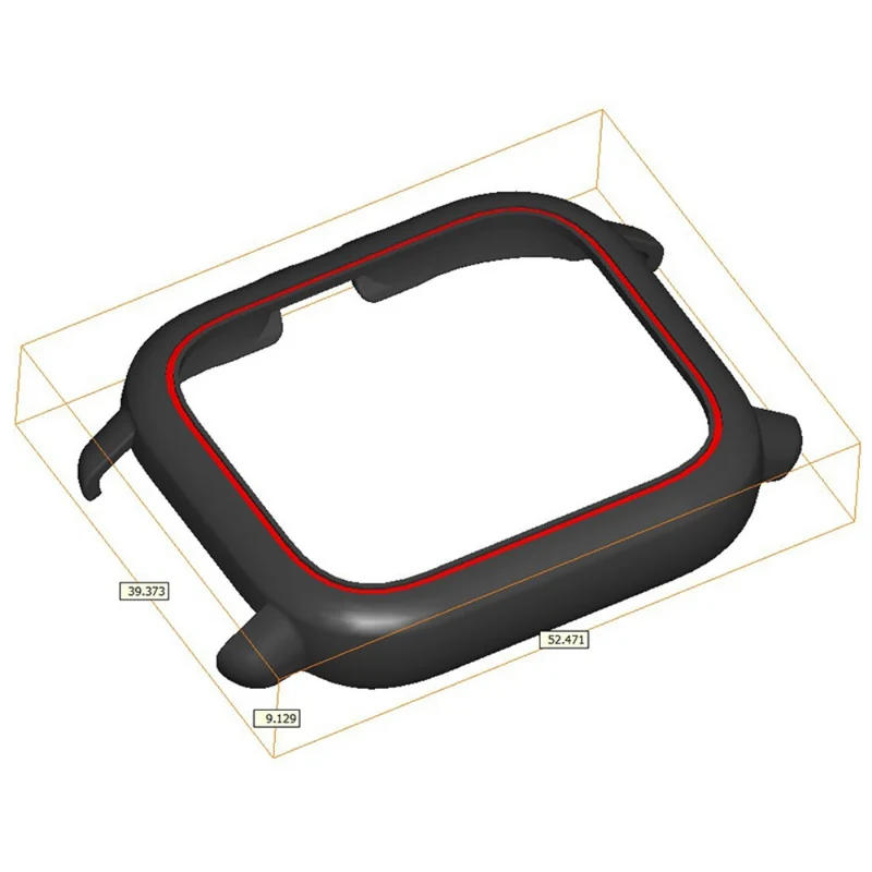 Huami Amazfit GTS3 Protective Cover Frame Hard Hollow Watch Case - Black+White