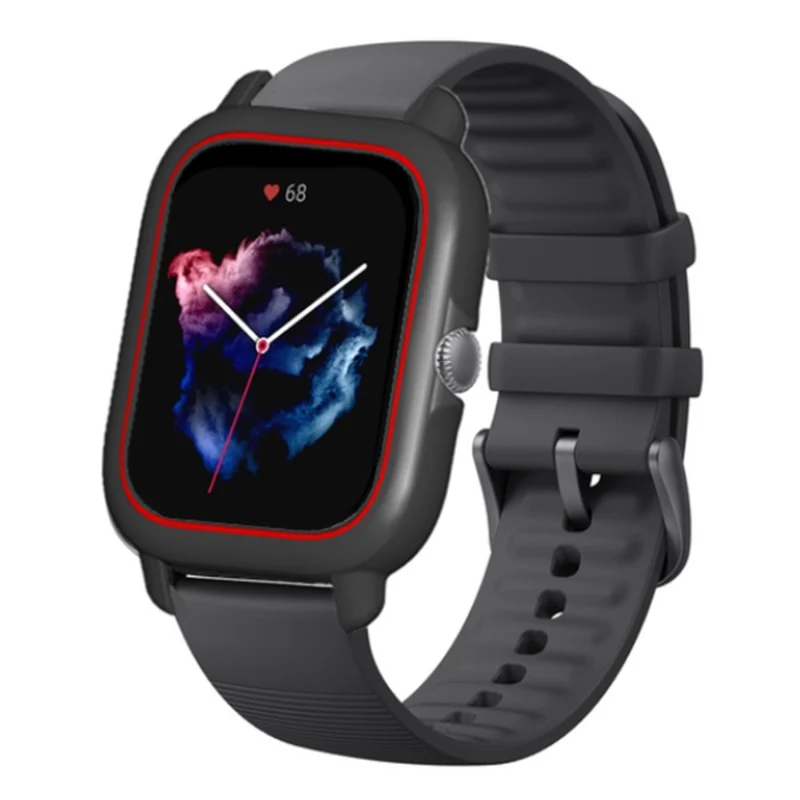 Huami Amazfit GTS3 Protective Cover Frame Hard Hollow Watch Case - Black+White