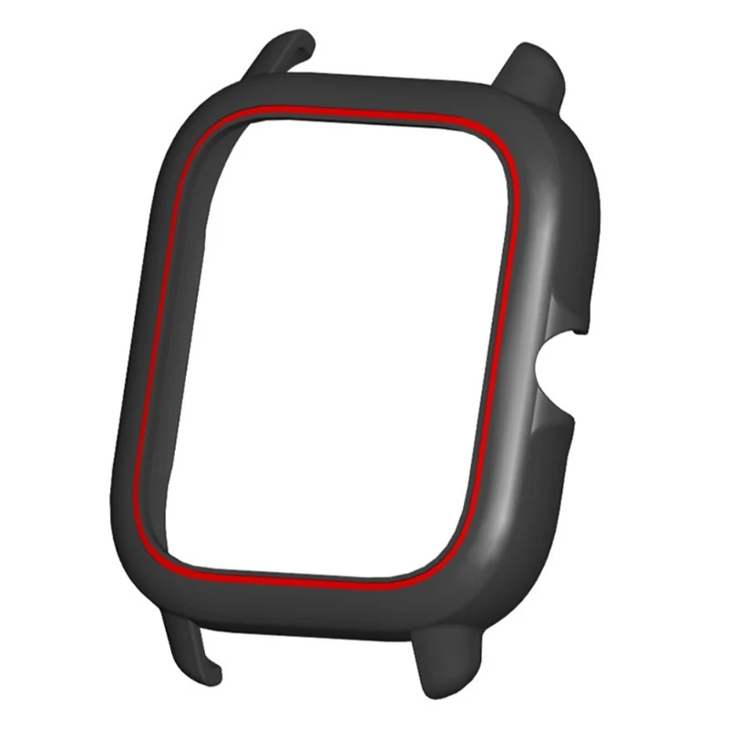 Huami Amazfit GTS3 Protective Cover Frame Hard Hollow Watch Case - Black+White