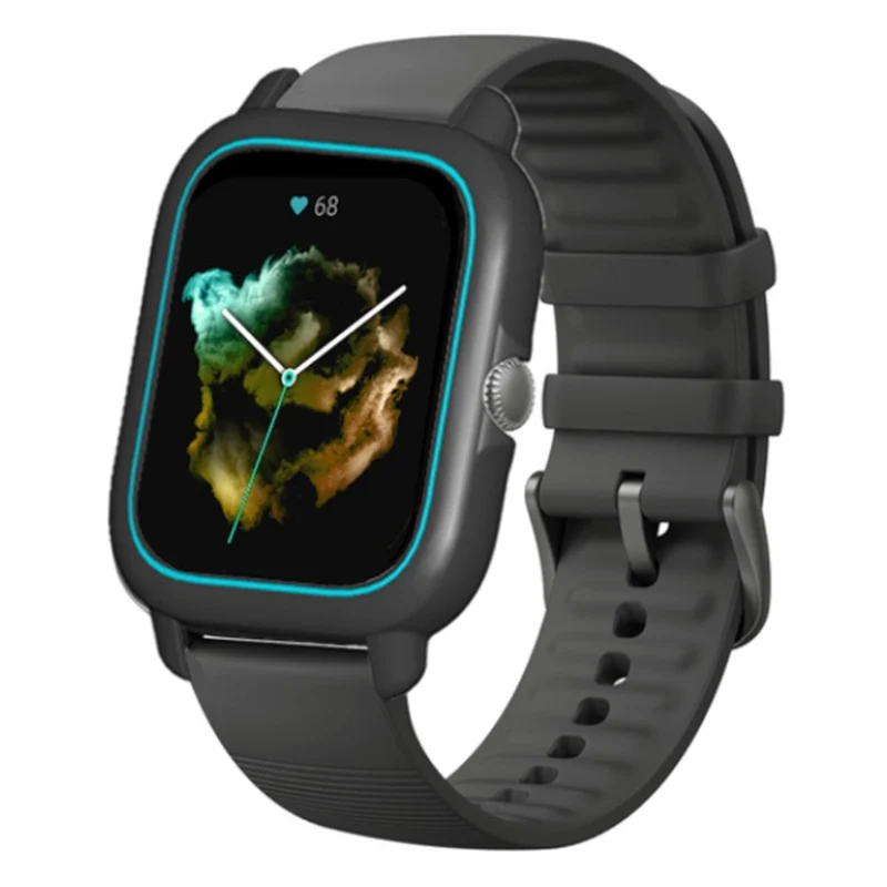 Huami Amazfit GTS3 Protective Cover Frame Hard Hollow Watch Case - Black+White