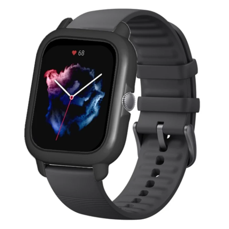 Huami Amazfit GTS3 Protective Cover Frame Hard Hollow Watch Case - Black+White