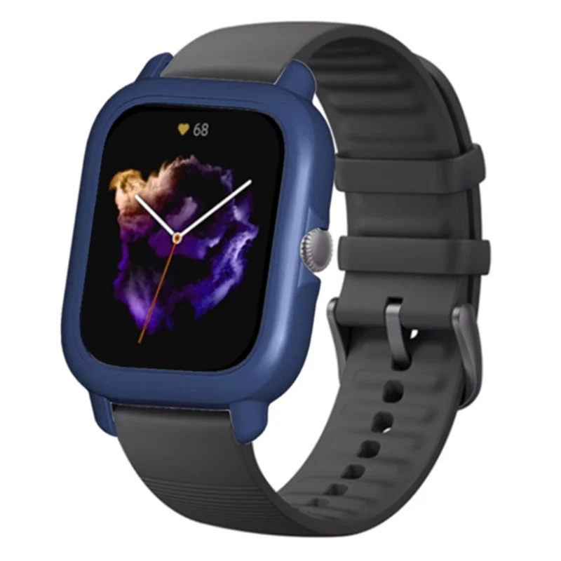 Huami Amazfit GTS3 Protective Cover Frame Hard Hollow Watch Case - Black+White
