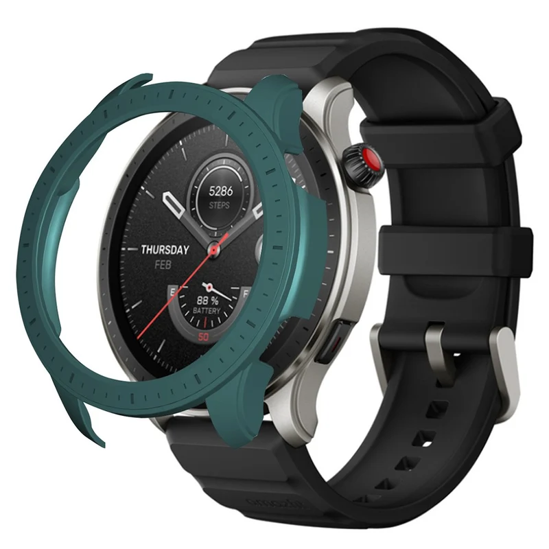 Huami Amazfti GTR 4 Bumper Frame Cover Hard Protective Watch Case - Midnight Green