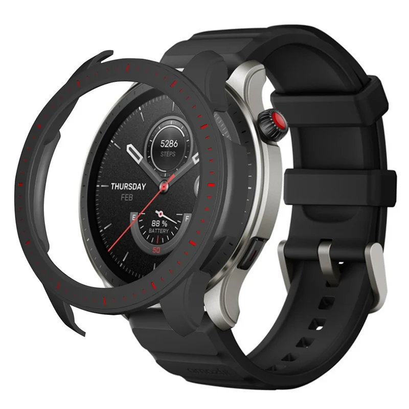 Huami Amazfti GTR 4 Bumper Frame Cover Hard Protective Watch Case - Midnight Green