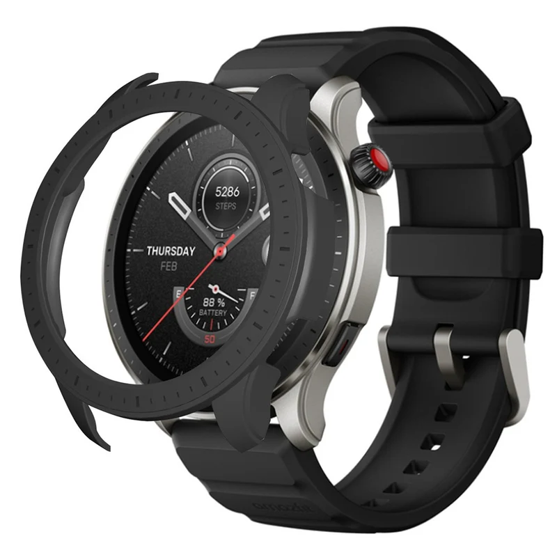 Huami Amazfti GTR 4 Bumper Frame Cover Hard Protective Watch Case - Midnight Green