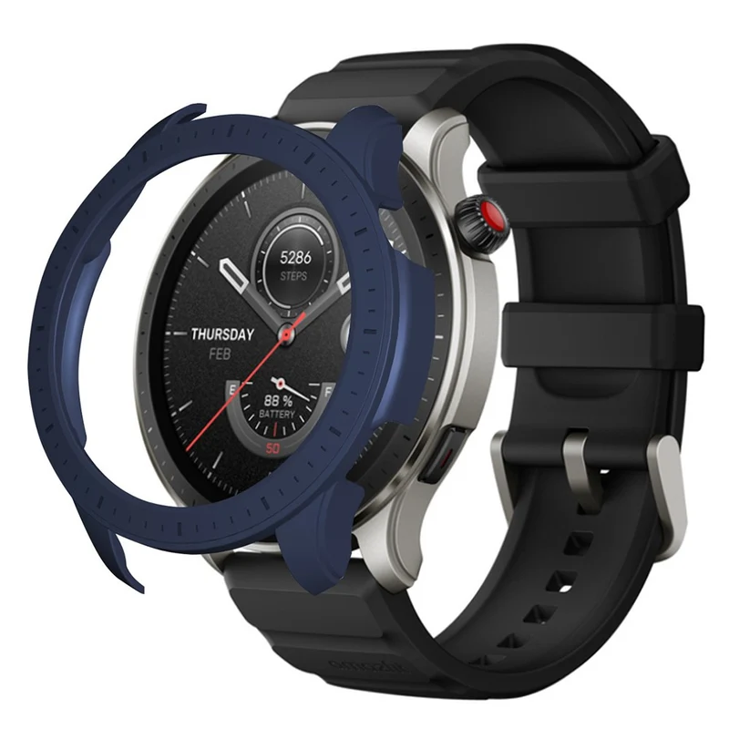 Huami Amazfti GTR 4 Bumper Frame Cover Hard Protective Watch Case - Midnight Green