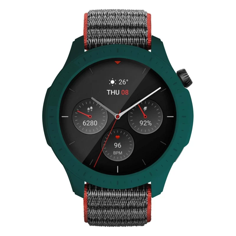 Huami Amazfti GTR 4 Bumper Frame Cover Hard Protective Watch Case - Midnight Green