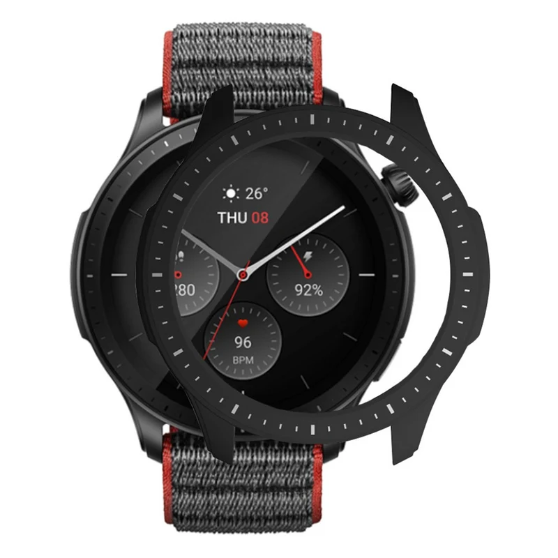Huami Amazfti GTR 4 Bumper Frame Cover Hard Protective Watch Case - Midnight Green