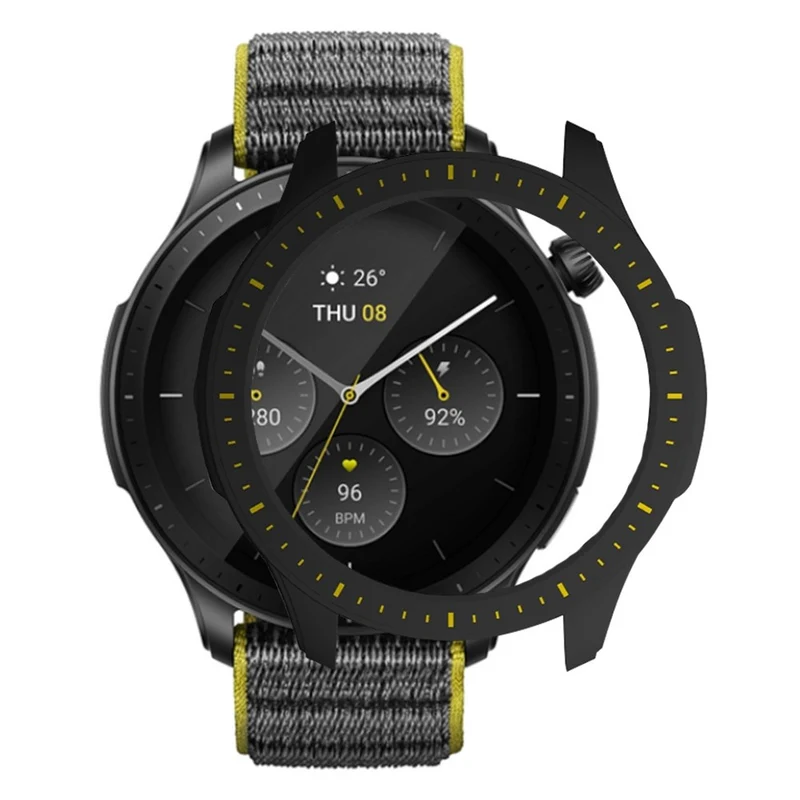 Huami Amazfti GTR 4 Bumper Frame Cover Hard Protective Watch Case - Midnight Green