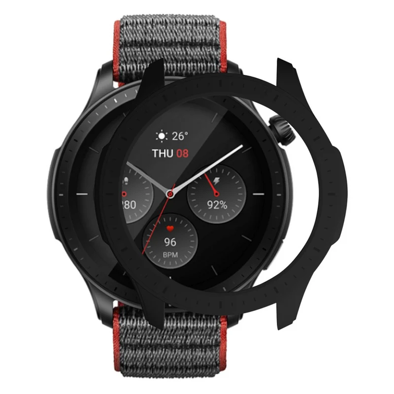 Huami Amazfti GTR 4 Bumper Frame Cover Hard Protective Watch Case - Midnight Green
