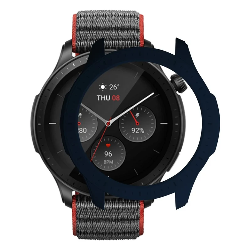 Huami Amazfti GTR 4 Bumper Frame Cover Hard Protective Watch Case - Midnight Green