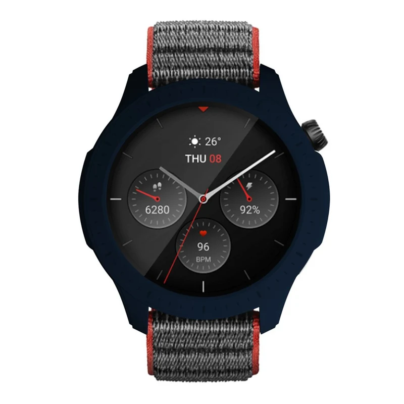 Huami Amazfti GTR 4 Bumper Frame Cover Hard Protective Watch Case - Midnight Green