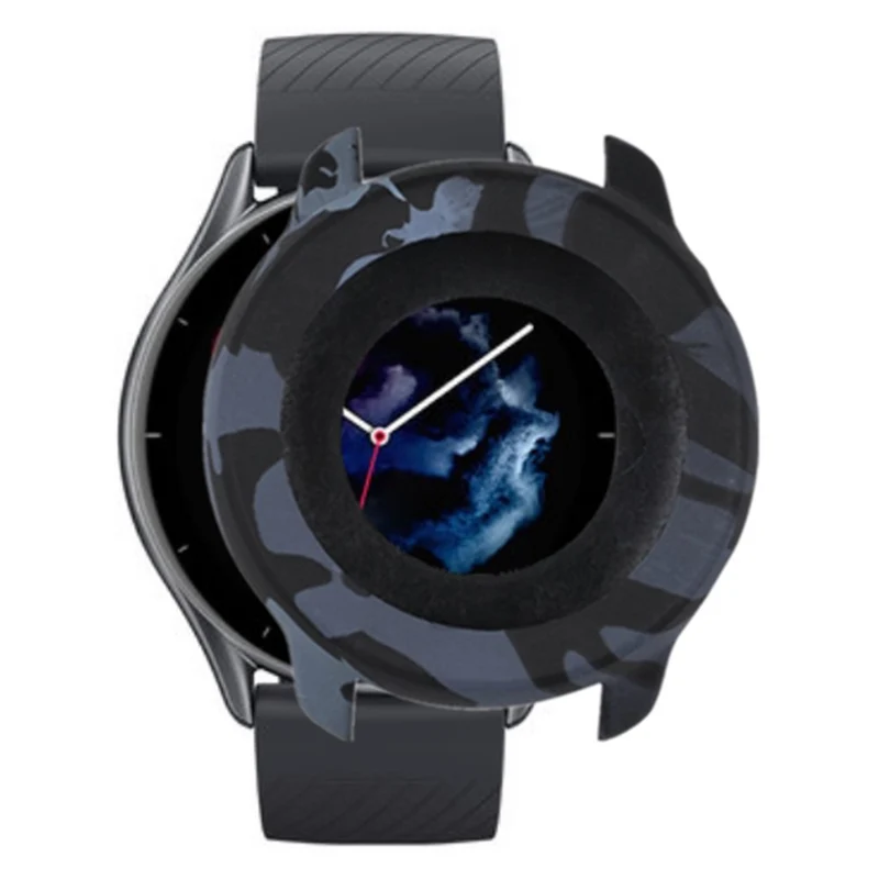 Huami Amazfit GTR 3 / GTR 3 Pro / GTR 47mm Silicone Bumper Frame Hollowed Cover - Grey Camouflage