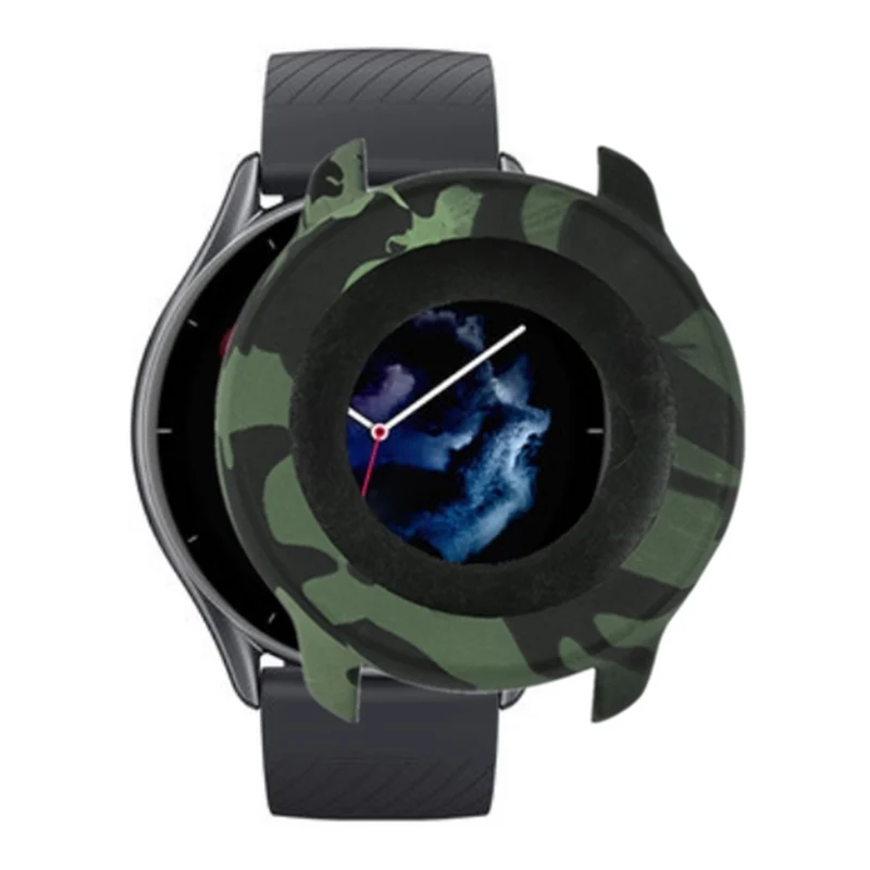 Huami Amazfit GTR 3 / GTR 3 Pro / GTR 47mm Silicone Bumper Frame Hollowed Cover - Grey Camouflage