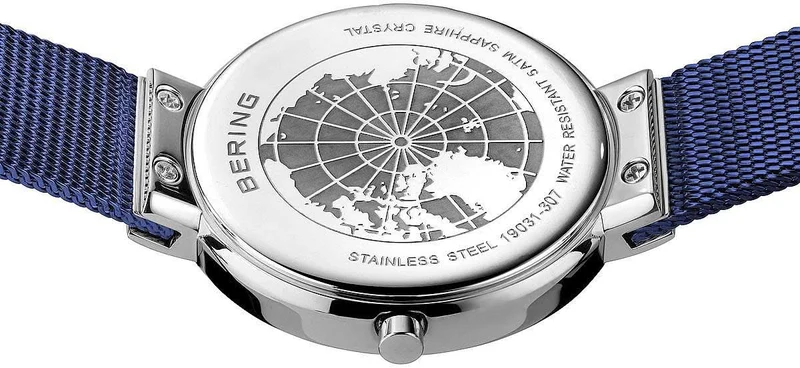 Bering Classic Aurora 19031-307 Damenuhr • Saphirglas • Milanaise-Armband