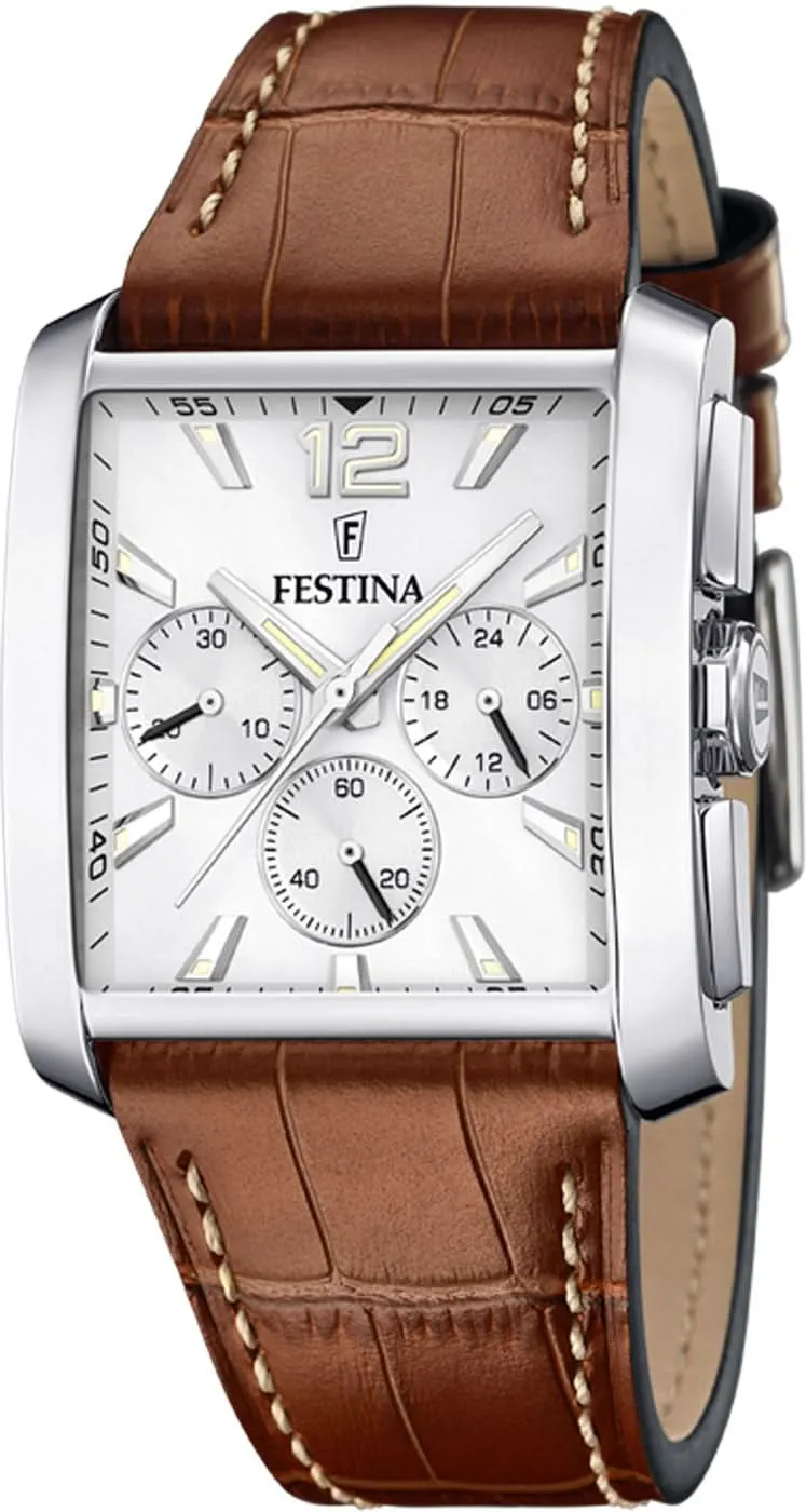 Festina F20636/1 Herrenuhr • Eckiges Design • Chronograph