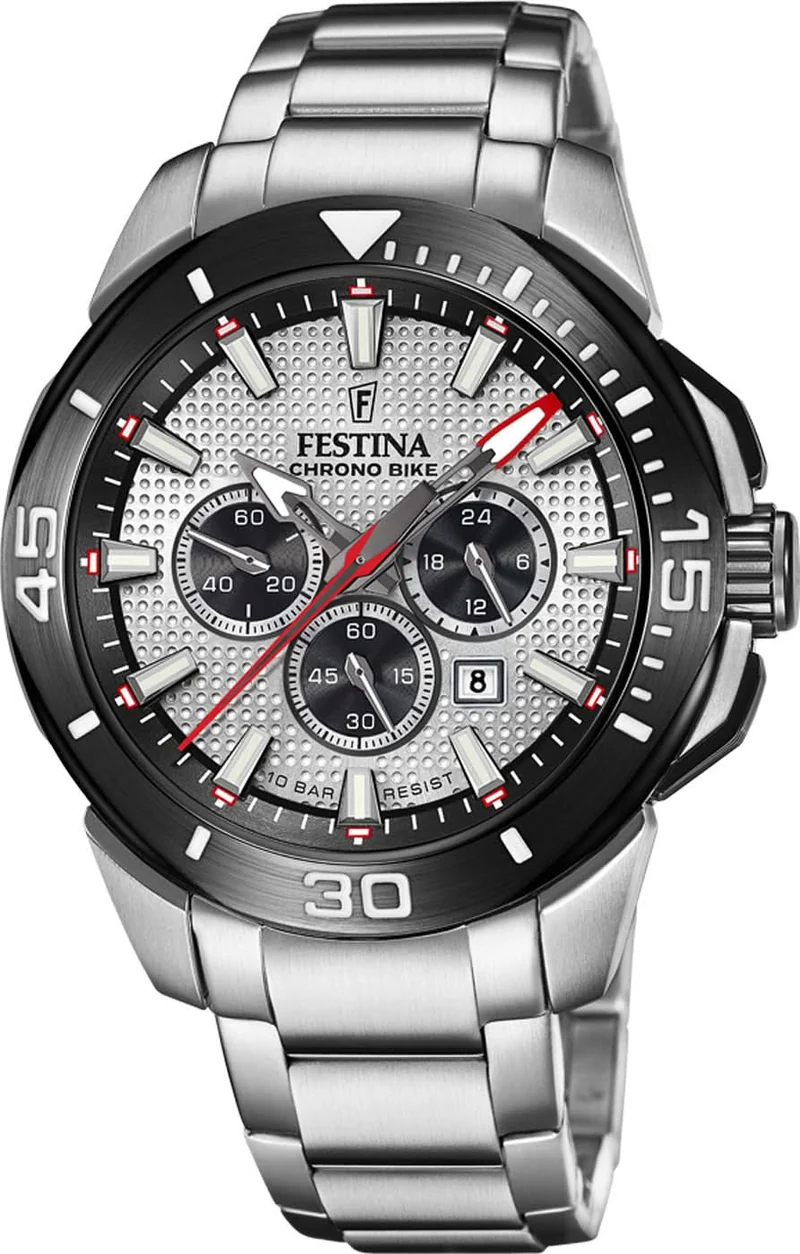 Festina Chrono Bike F20641/1 Herrenuhr • Sportliches Chronographen-Design • Hochwertiger Edelstahl