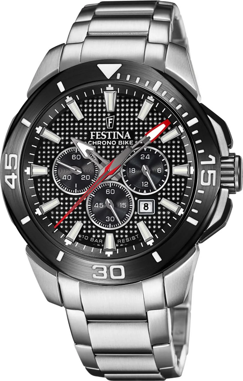 Festina Chrono Bike F20641/4 Herrenuhr • Markantes Design • Edelstahlgehäuse