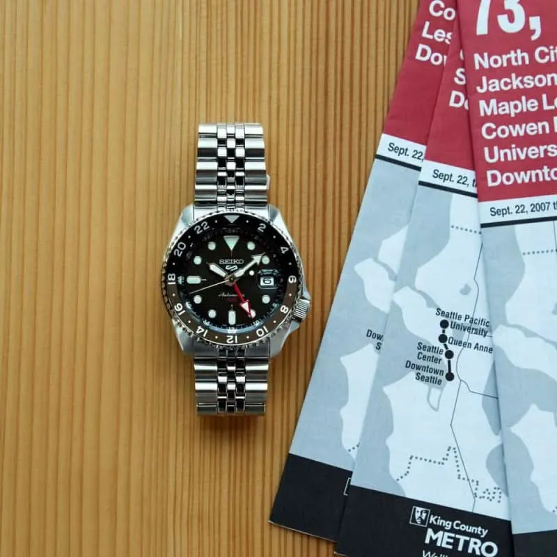 Seiko 5 Sports SSK001K1 Herrenuhr • Automatik GMT • Japanische Manufakturqualität