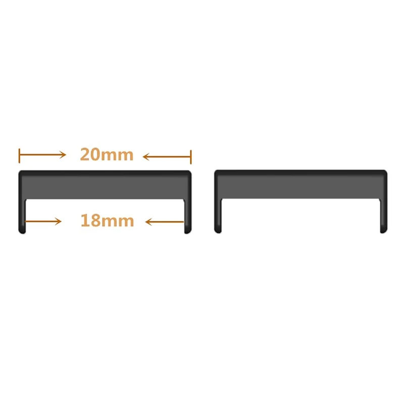 1 Pair Watch Band Connector Universal 20mm to 18mm Metal Watch Strap Adapter Accessory