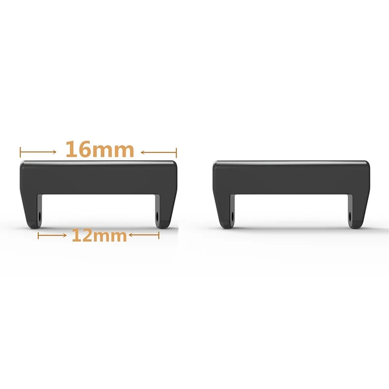 1 Pair Huawei Watch Fit mini / Keep B4 Zinc Alloy Connector Set 16mm to 12mm Watch Band Adapter