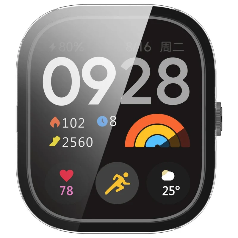 Xiaomi RedMi Watch 4 Full Protective Case Watch Cover with Tempered Glass Screen Protector