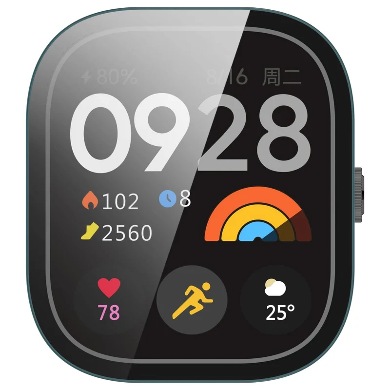 Xiaomi RedMi Watch 4 Full Protective Case Watch Cover with Tempered Glass Screen Protector
