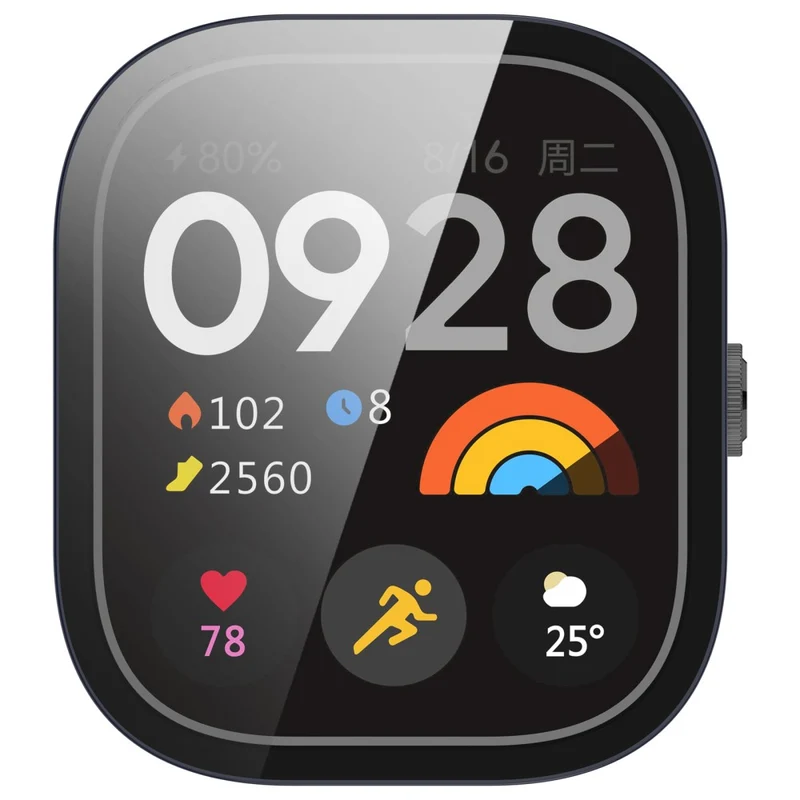 Xiaomi RedMi Watch 4 Full Protective Case Watch Cover with Tempered Glass Screen Protector