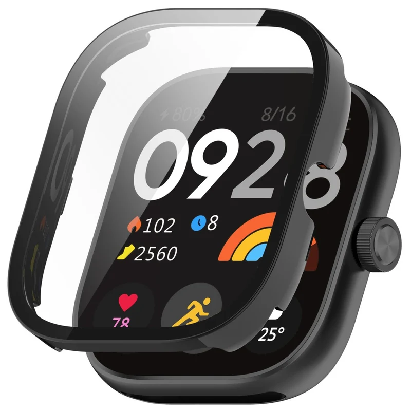 Xiaomi RedMi Watch 4 Full Protective Case Watch Cover with Tempered Glass Screen Protector