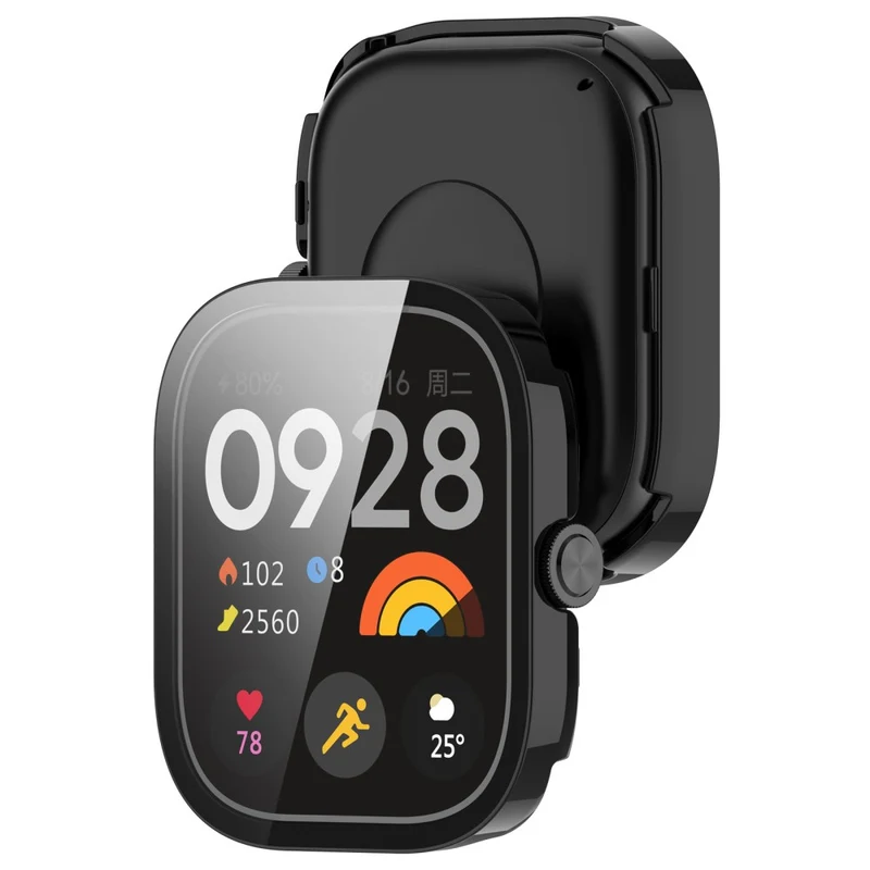 Xiaomi RedMi Watch 4 Full Protective Case Watch Cover with Tempered Glass Screen Protector
