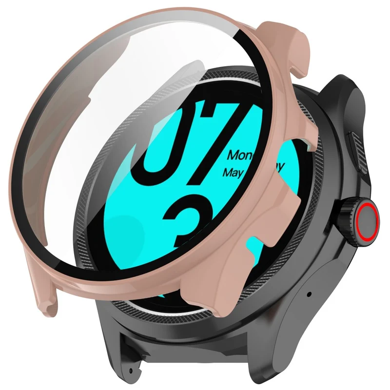 TicWatch Pro 5 Hard Flexible Watch Case with Built-in Tempered Glass Screen Protector