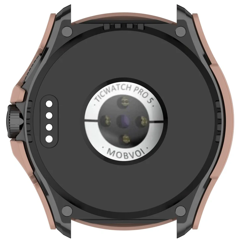 TicWatch Pro 5 Hard Flexible Watch Case with Built-in Tempered Glass Screen Protector