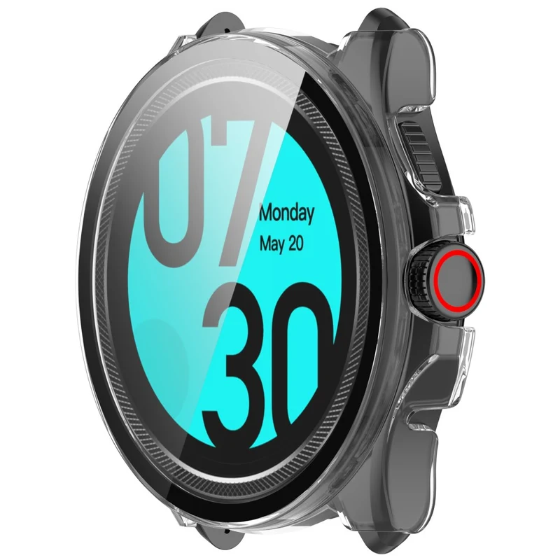 TicWatch Pro 5 Hard Flexible Watch Case with Built-in Tempered Glass Screen Protector