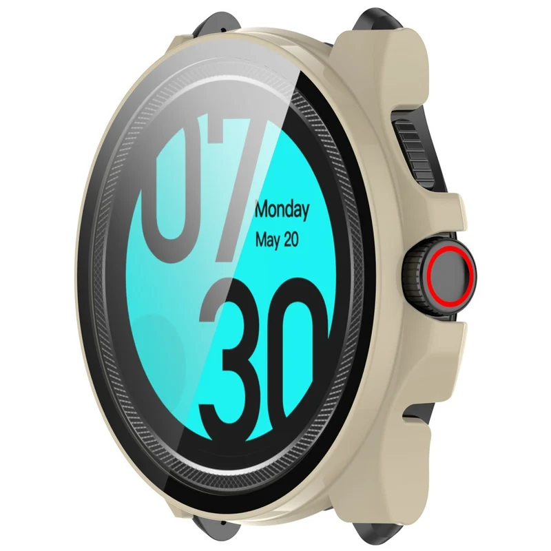 TicWatch Pro 5 Hard Flexible Watch Case with Built-in Tempered Glass Screen Protector