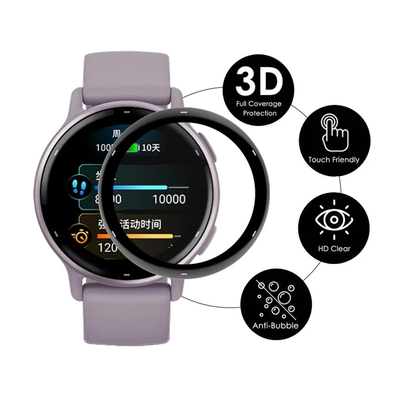 2Pcs / Pack Garmin Vivoactive 5 Watch Screen Protector Bubble Free HD Film