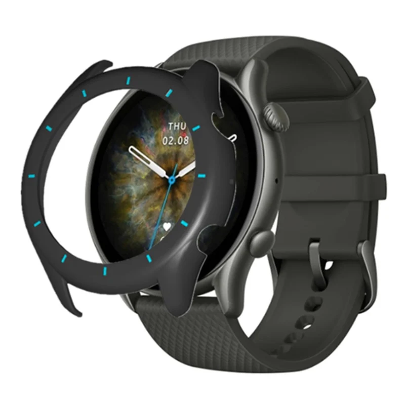 Huami Amazfit GTR 3 / GTR 3 Pro Watch Case Hollow Hard Shockproof Cover Frame - Midnight Green