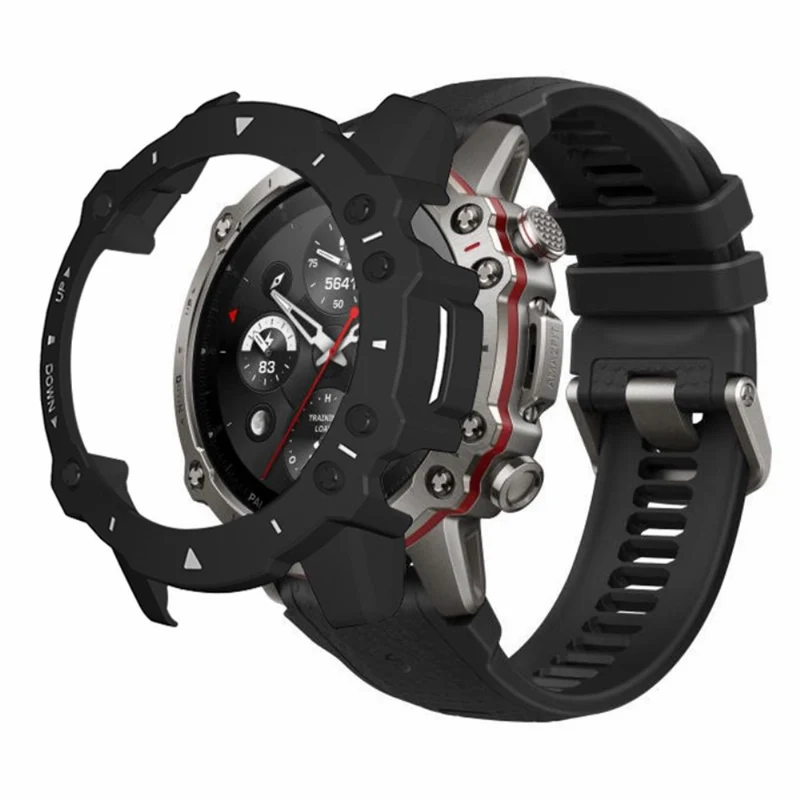 Huami Amazfit Falcon Watch Case Anti-drop Hard Watch Frame Protective Shell - Black+White