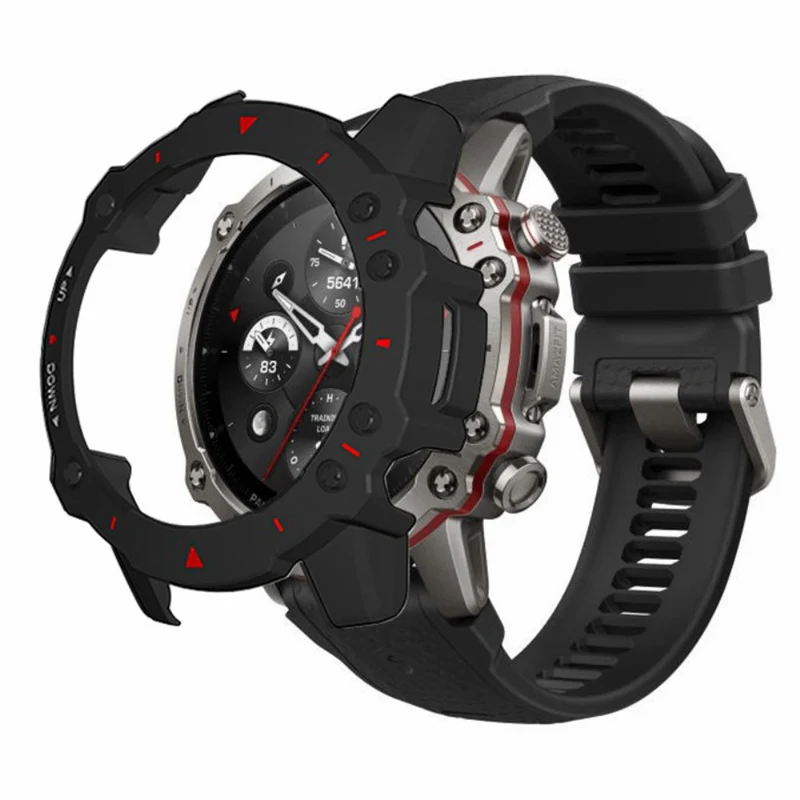 Huami Amazfit Falcon Watch Case Anti-drop Hard Watch Frame Protective Shell - Black+White