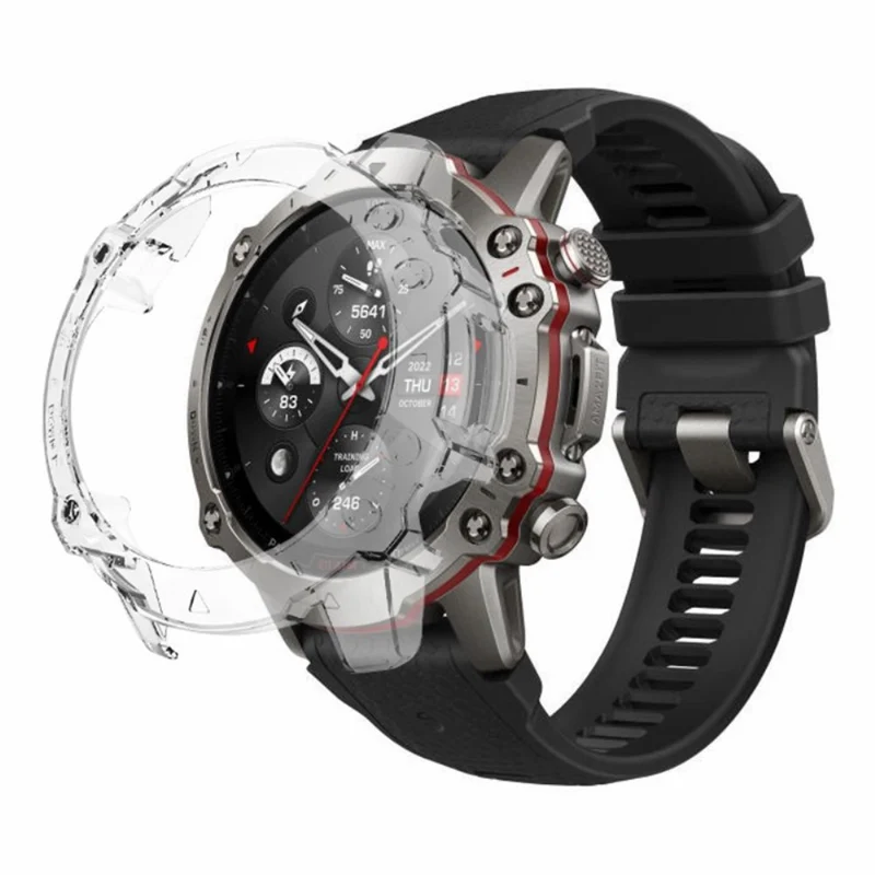 Huami Amazfit Falcon Watch Case Anti-drop Hard Watch Frame Protective Shell - Black+White