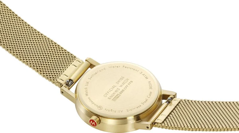 Mondaine Classic A660.30314.80SBM Unisex-Uhr • Schweizer Bahnhofs-Design • Milanaiseband