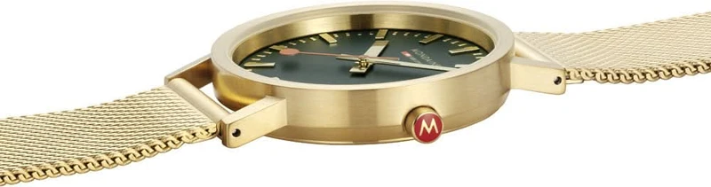 Mondaine Classic A660.30314.60.SBM Unisex-Uhr • Grünes Zifferblatt • Schweizer Design