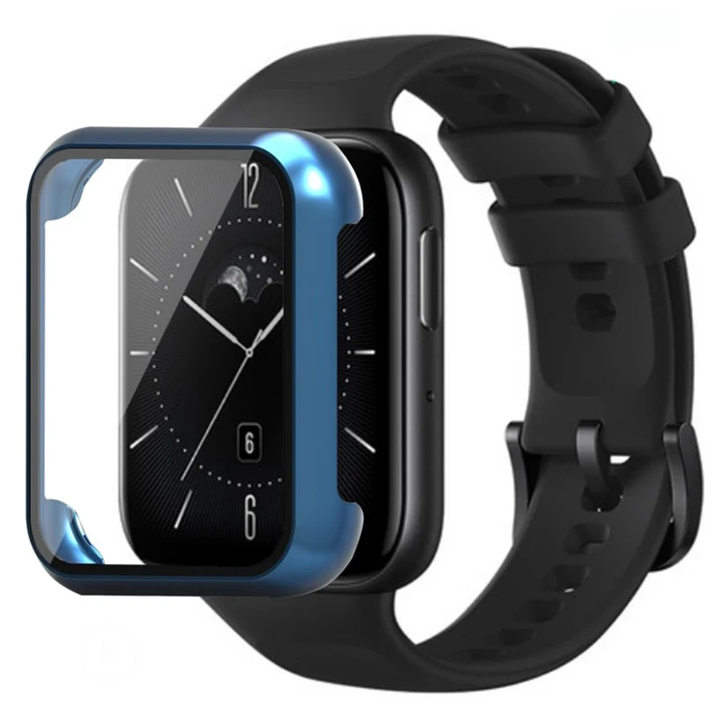 Oppo Watch 3 Watch Case Electroplated Hard Cover with Tempered Glass Screen Film
