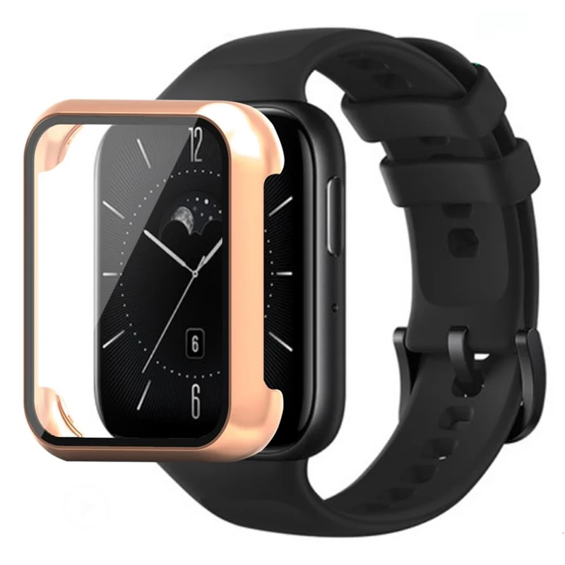 Oppo Watch 3 Watch Case Electroplated Hard Cover with Tempered Glass Screen Film