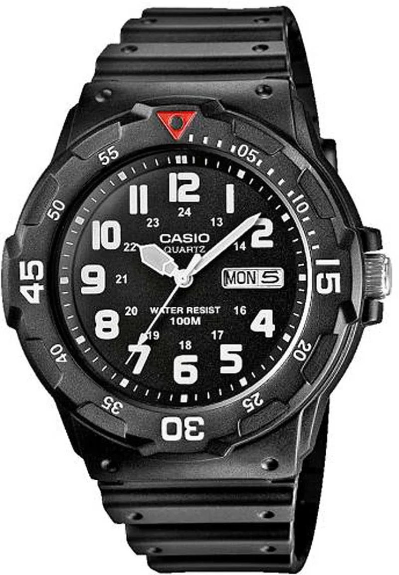 Casio Collection MRW-200H-1BVEG Herrenuhr • 10 Bar Wasserdichtigkeit • Sportliches Diver-Design
