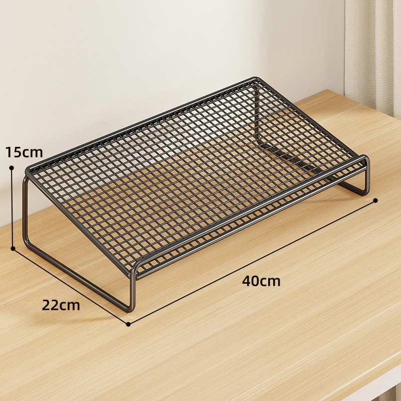Mesh Stapelbarer Schreibtisch Organizer Regal Erhöher