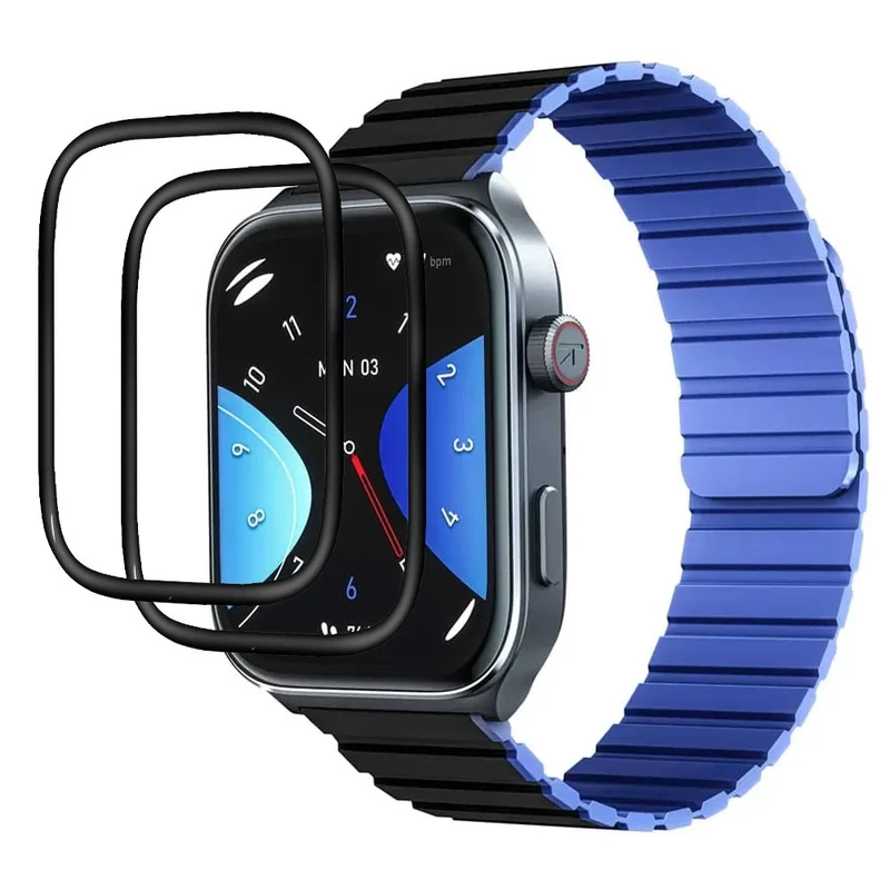 2Pcs / Pack For Kieslect Smart Calling Watch Ks2 Screen Protector scratch-resistant Watch Plastic Film