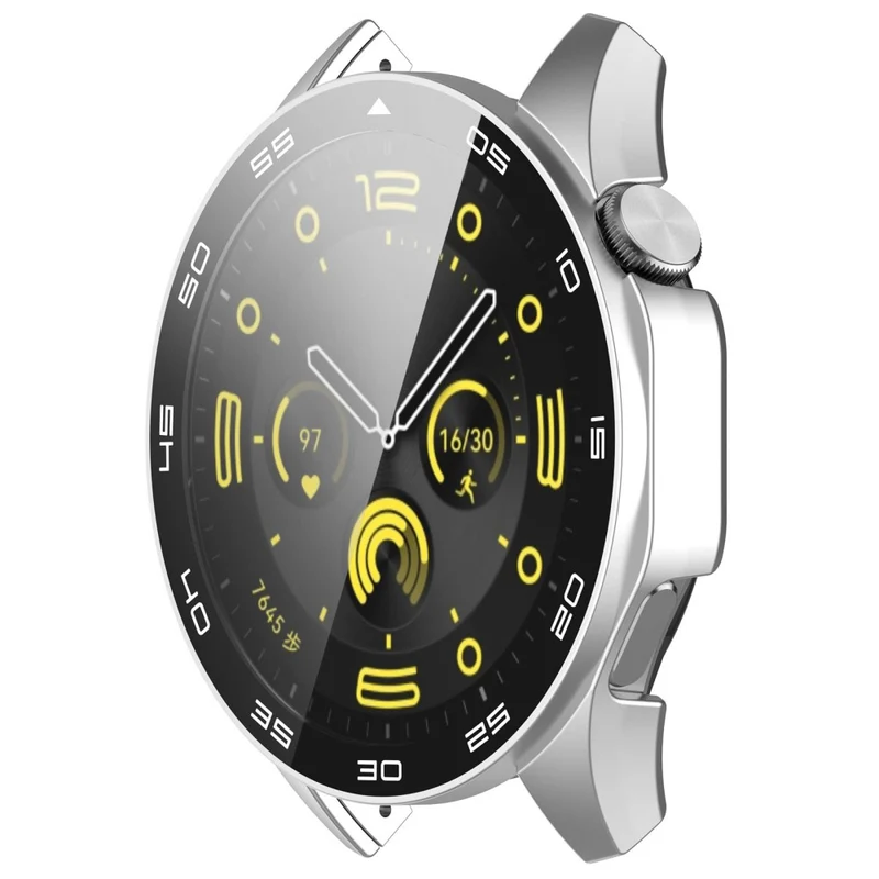Huawei Watch GT 4 46mm Watch Case Tempered Glass Screen Protector Frame Cover with Dial Plate
