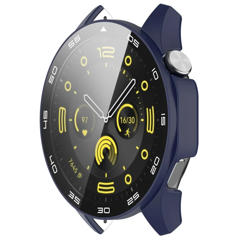 Huawei Watch GT 4 46mm Watch Case Tempered Glass Screen Protector Frame Cover with Dial Plate