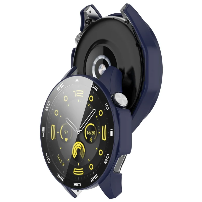 Huawei Watch GT 4 46mm Watch Case Tempered Glass Screen Protector Frame Cover with Dial Plate